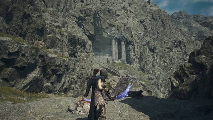 Screenshot of the Sphinx’s first location in Dragon’s Dogma 2.