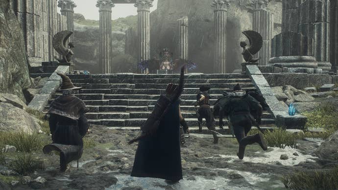 Screenshot of the Sphinx’s second location in Dragon’s Dogma 2.