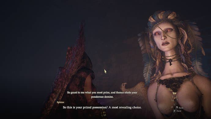 Screenshot of the Riddle of Conviction in Dragon’s Dogma 2.