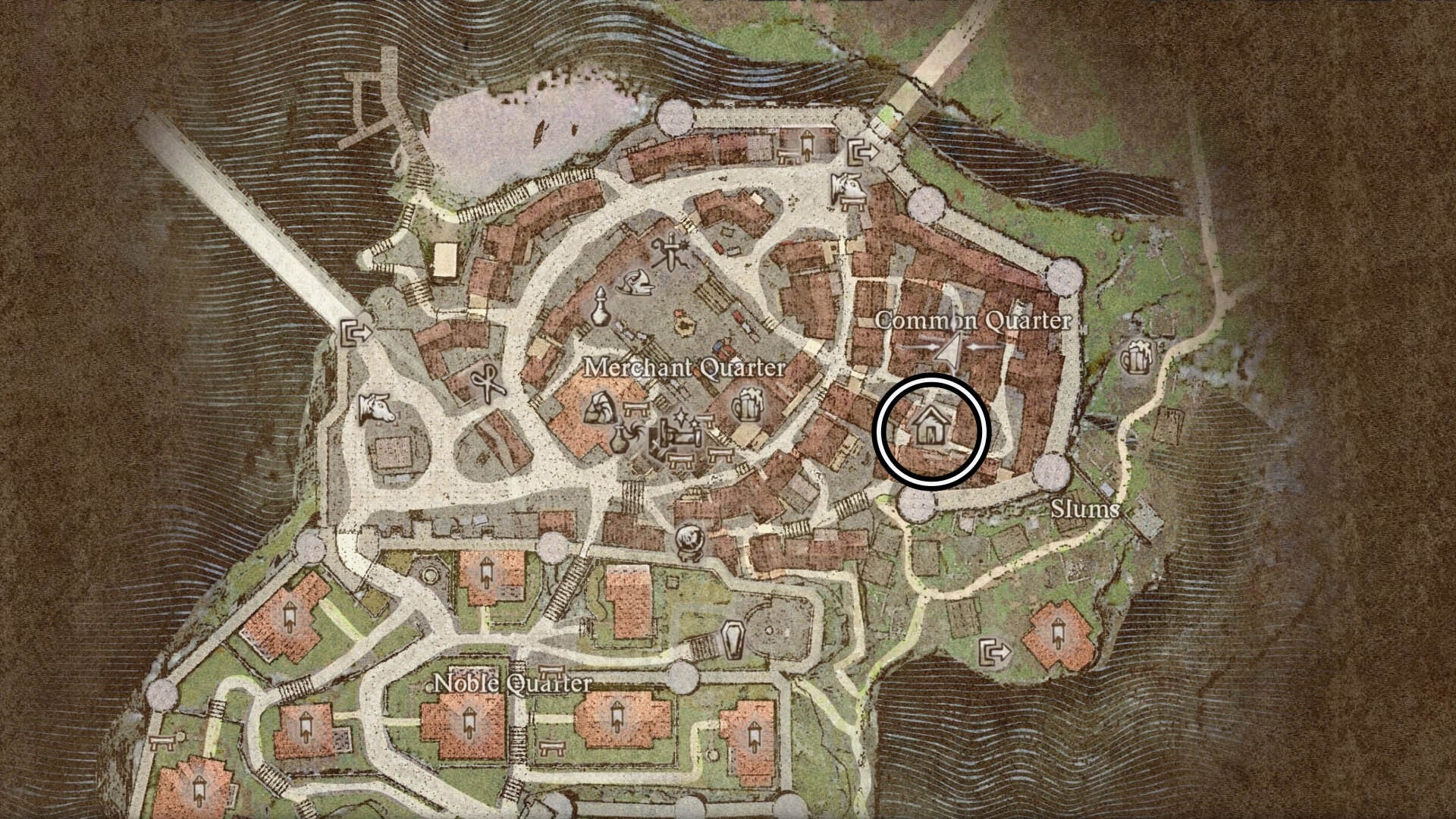 dragons dogma 2 vernworth common quarter house map location