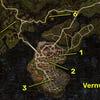Dragon’s Dogma 2 map locations of all Wakestone Shards near Vernworth.