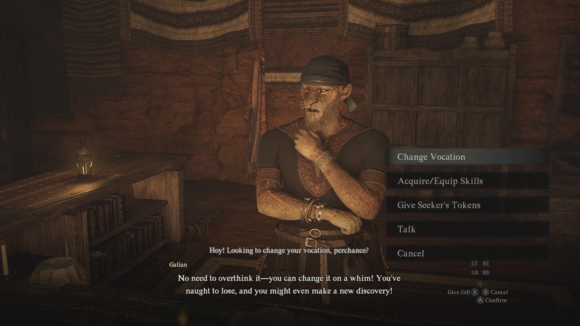 Screenshot of the Vocation Guild menu in Dragon's Dogma 2. - 4