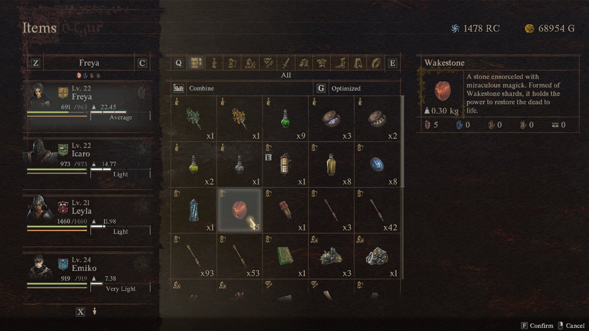 Screenshot of a Wakestone description in Dragon's Dogma 2. - 12