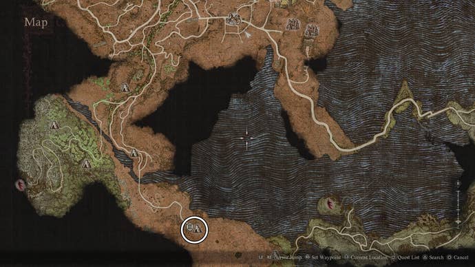 Drabnir’s Grotto is a secret path to get to Volcanic Island