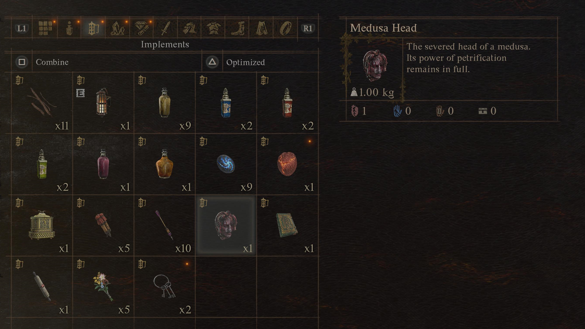 Try to presereve your Medusa Head in case you don&rsquo;t want to have to fight her again.