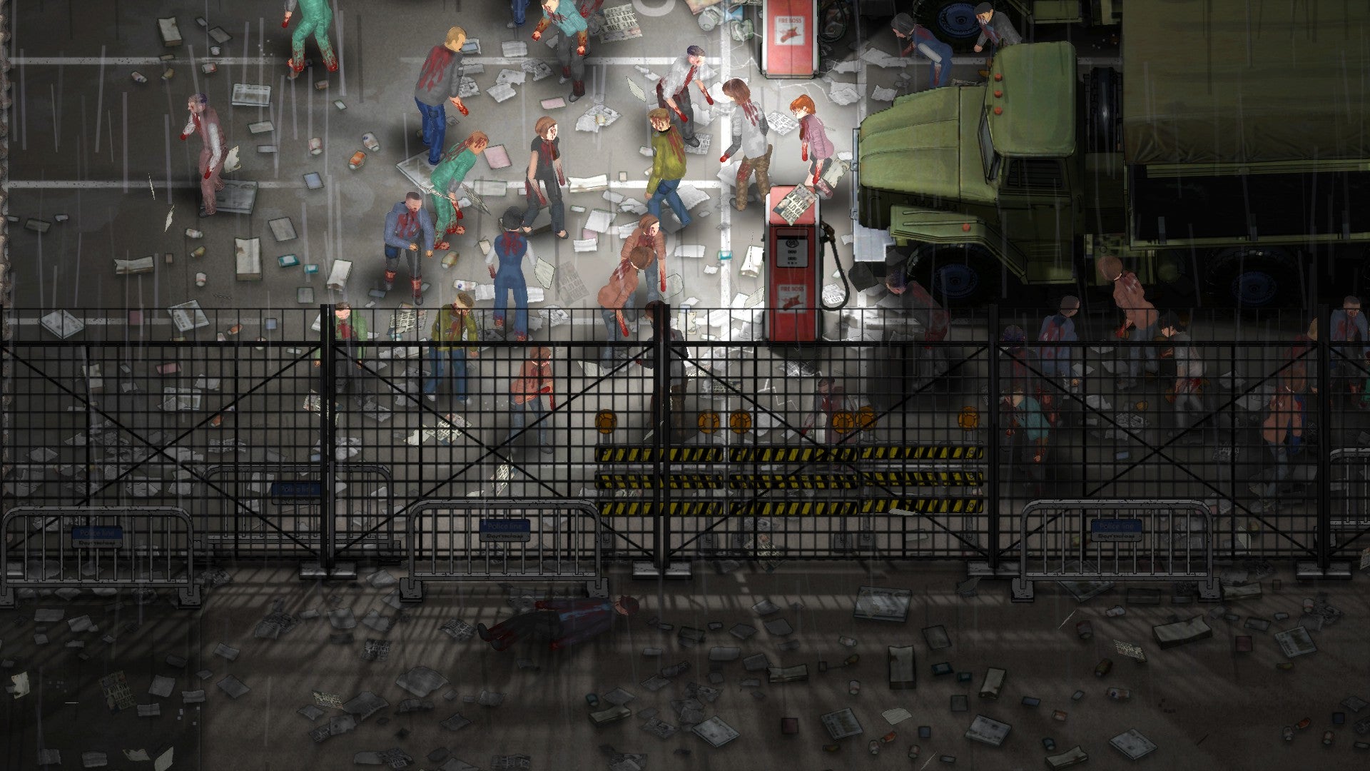 Some zombies at night in Dread Dawn. - 1