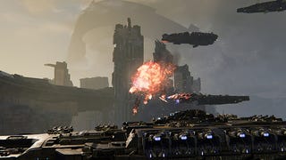 Huge ships blow each other up in ten minutes of Dreadnought footage