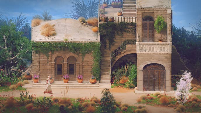 A scene of a home in Dreams On A Pillow.