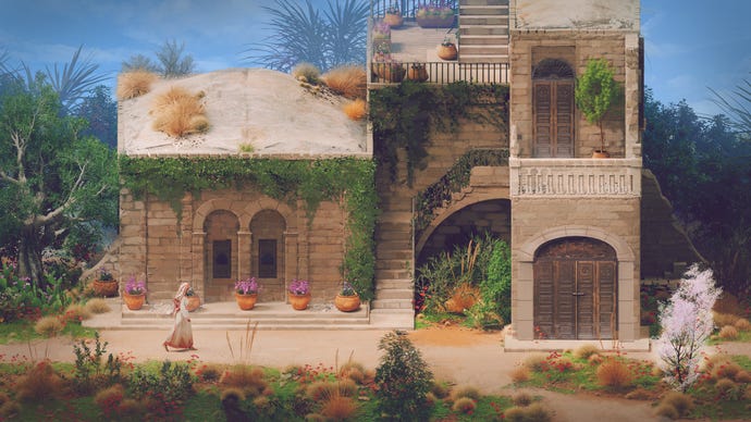 A scene of a home in Dreams On A Pillow.