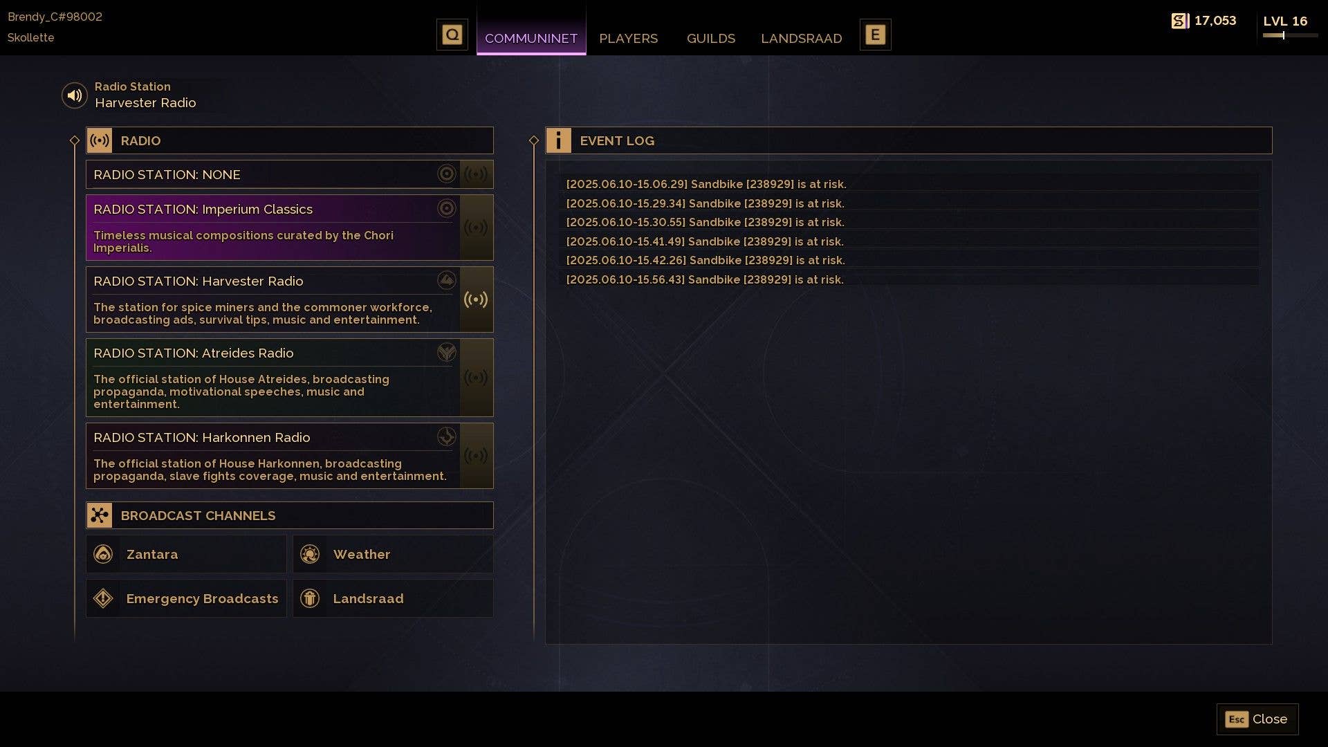 I am thrilled by Dune: Awaking in-Game Radio Drama and Bad Sutcomes I am thrilled by Dune: Awaking in-Game Radio Drama and Bad Sutcomes