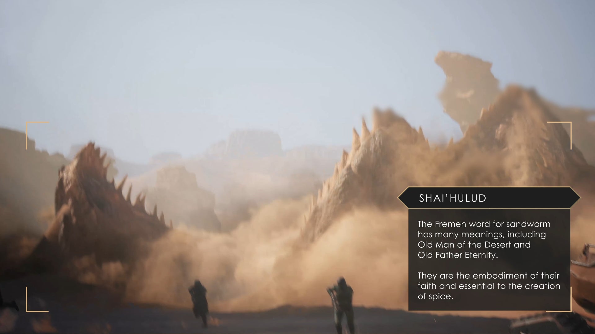 A sandworm attacks a human transport in Dune: Awakening.