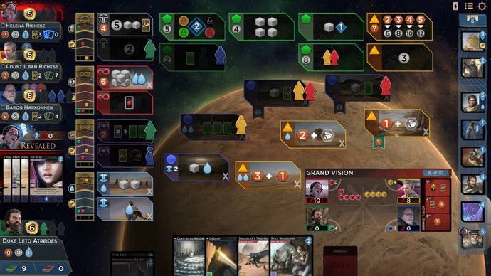 Doing battle in Dune: Imperium.