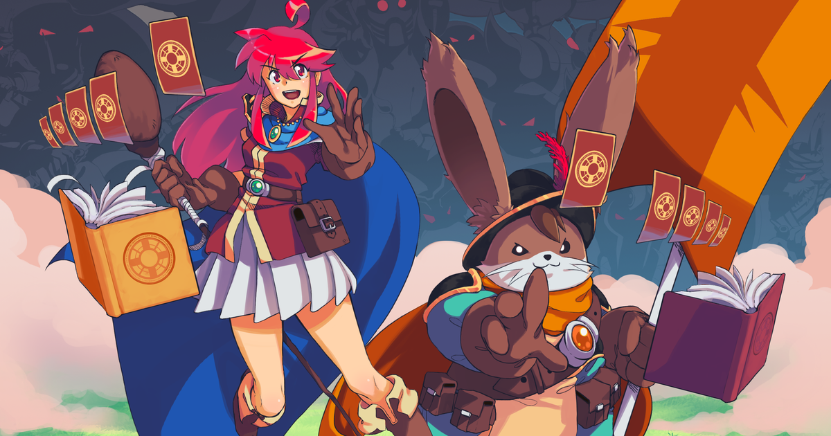 Obliterating slimes as a fluffy rabbit wizard in Dungeon Drafters is ...