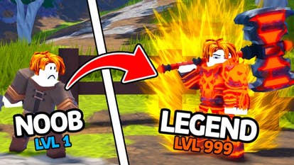The header image of Dungeon Heroes in Roblox.