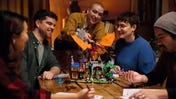 promotional photo of D&D's official LEGO set, Red Dragon's Tale