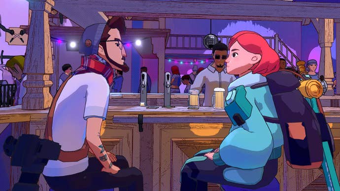 Dungeons of Hinterberg hero Luisa chats with one of the town’s residents