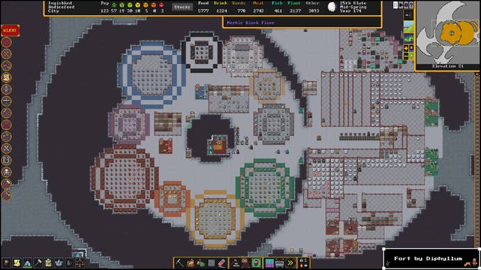 A fortress arsenic viewed successful Adventure Mode successful Dwarf Fortress.