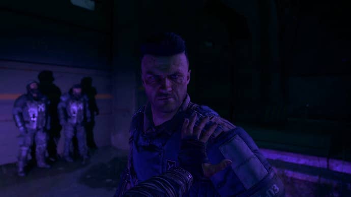 Dying Light 2: an angry Aitor confronts the player character.