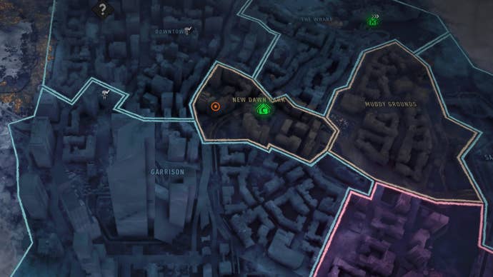 Part of the Dying Light 2 map, with a marker denoting the location of the “Little Boy” safe.