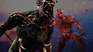 Zombies from Dying Light 1 & 2 superimposed over a city skyline.