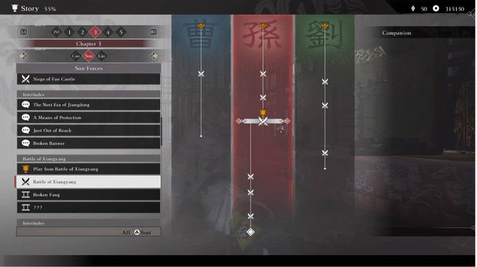 Dynasty Warriors Origins split the narrative path