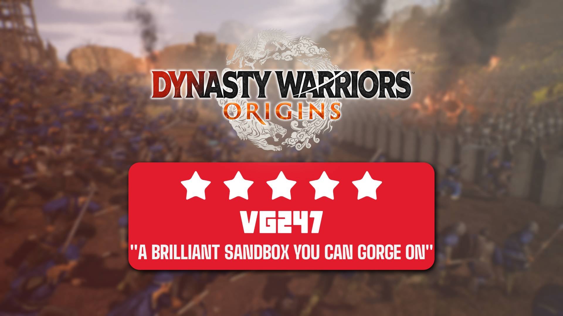 Dynasty Warriors: Origins review header custom 5 stars - 1