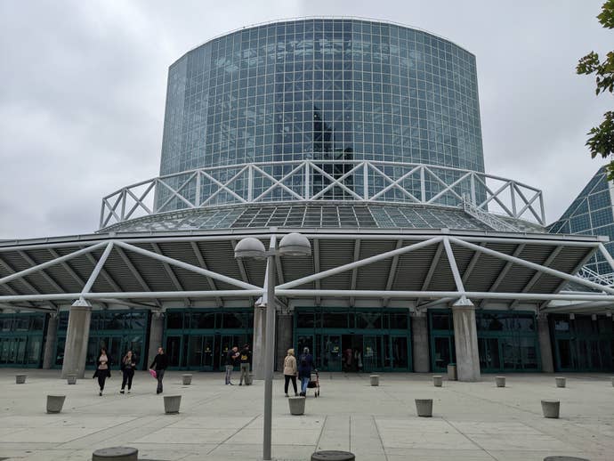E3 convention centre outside