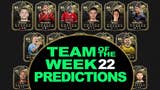 Cards predicted to feature in the EA FC 24 Team of the Week 22 squad.