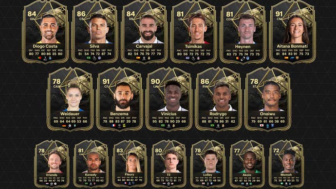 A selection of players that could feature in the EA FC 24 Team of the Week 9 squad.