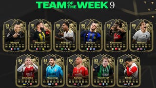 A selection of cards from the EA FC 24 TOTW 9 squad.