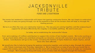 EA pledges $1m to Jacksonville shooting victims, announces livestream