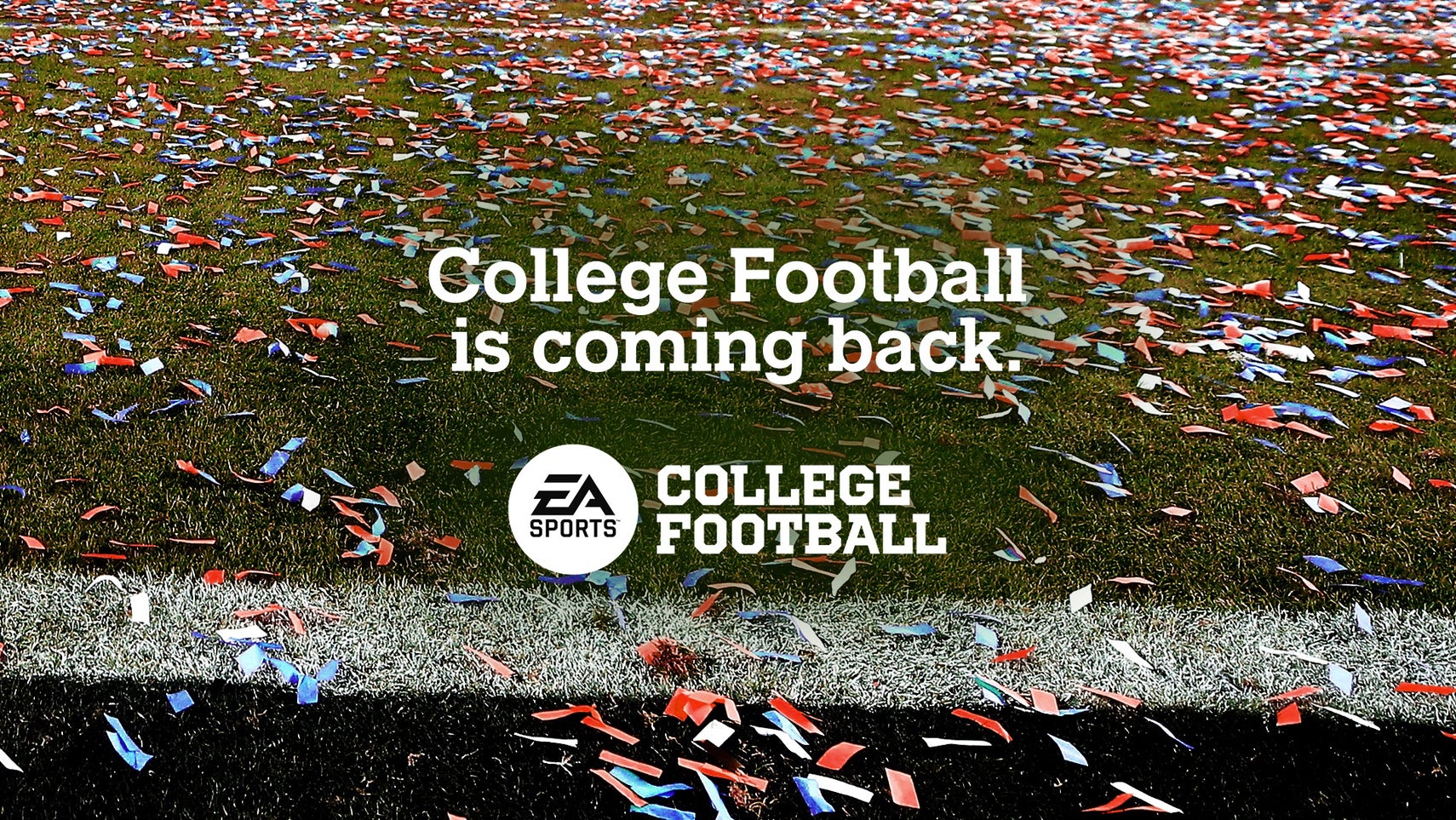 A promo image for EA Sports College Football. - 1
