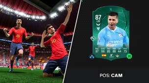Rodri in FIFA 23 and the wrong Rodri on an EA Sports FC 24 Ultimate Team card.