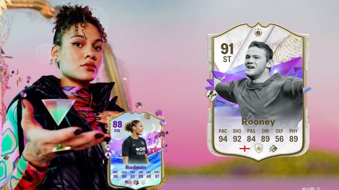 Wayne Rooney’s Future Stars card in EA Sports FC 24.