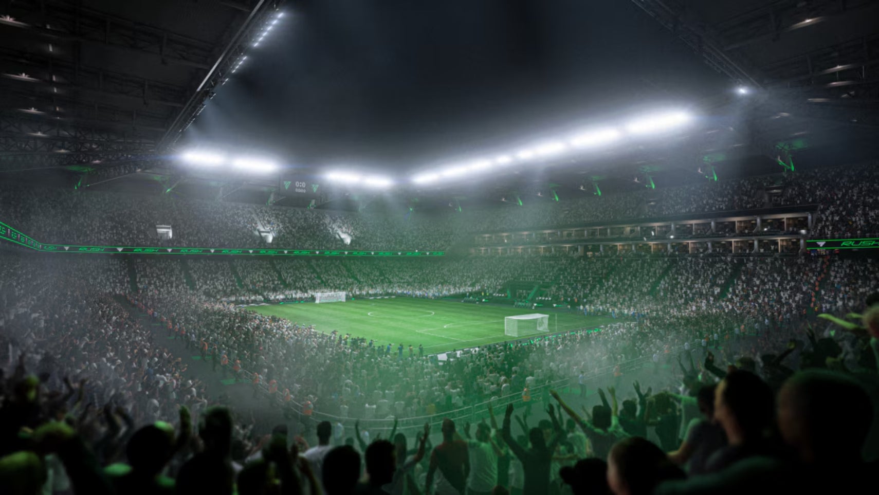 A stadium in EA Sports FC 25. - 1