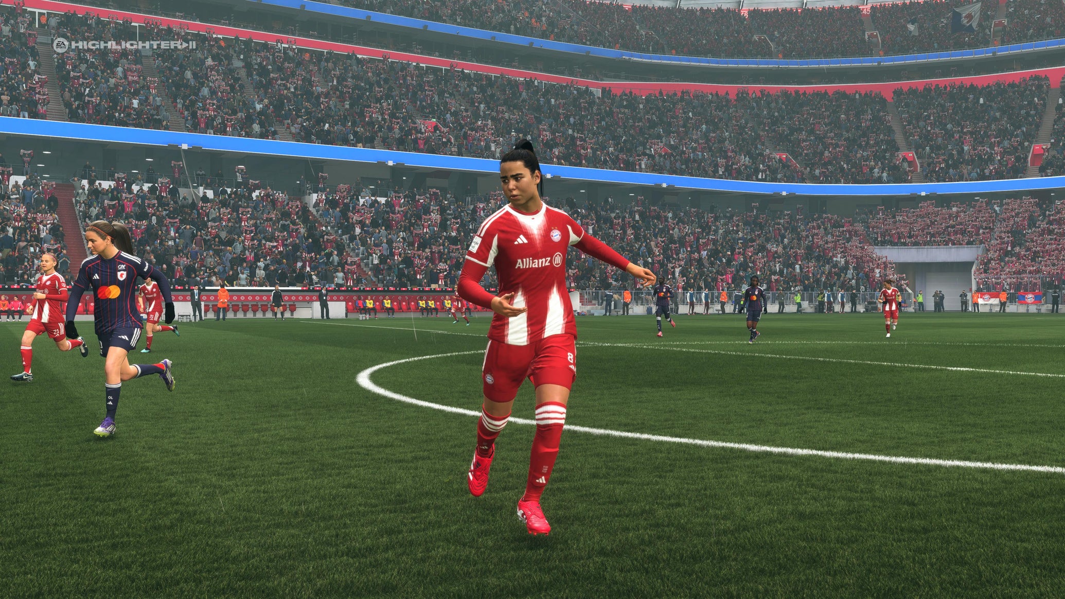 Lena Oberdorf playing a pass in EA Sports FC 26. - 1