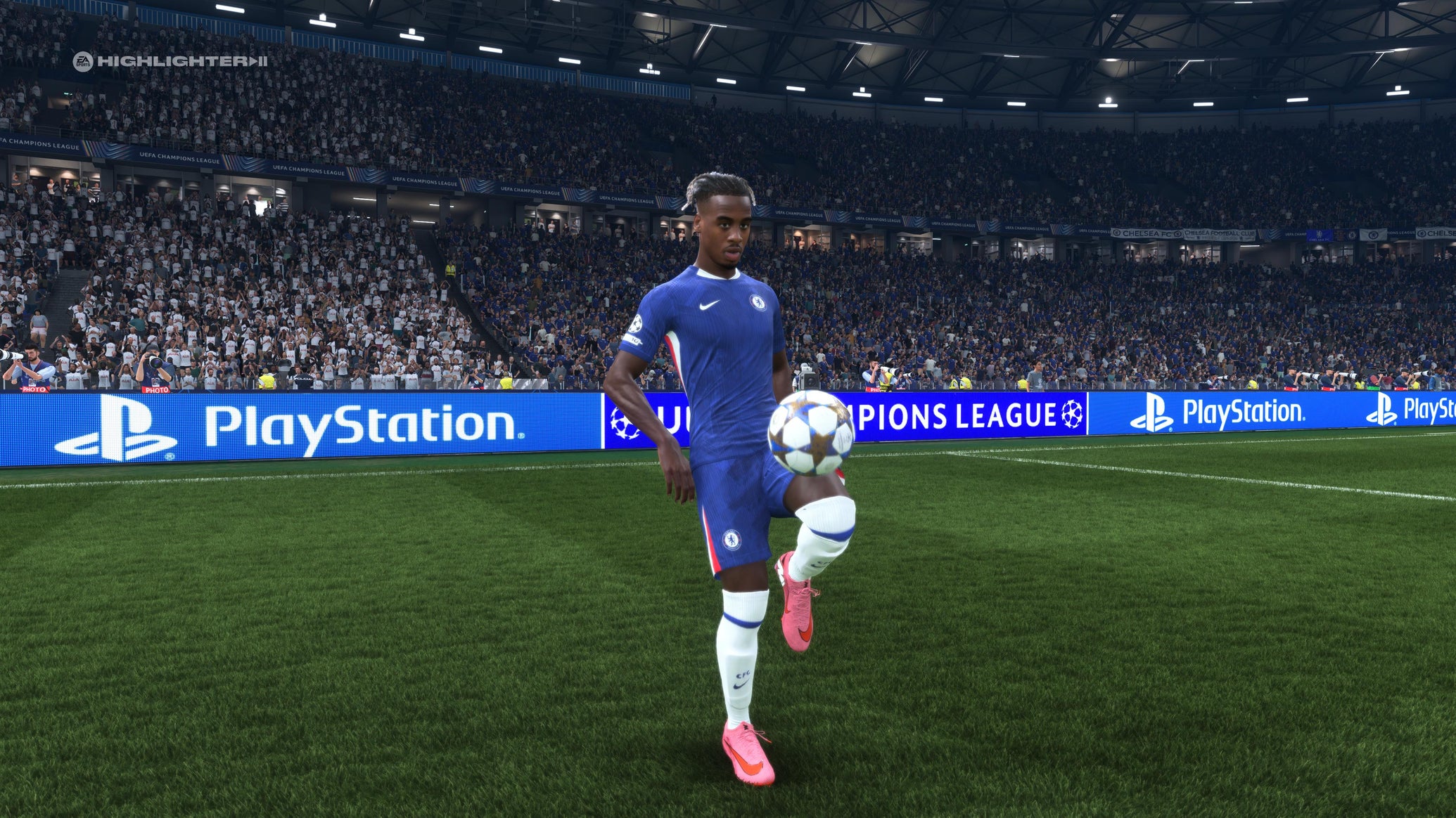 Jamie Gittens controlling the ball with his knee in EA Sports FC 26. - 1