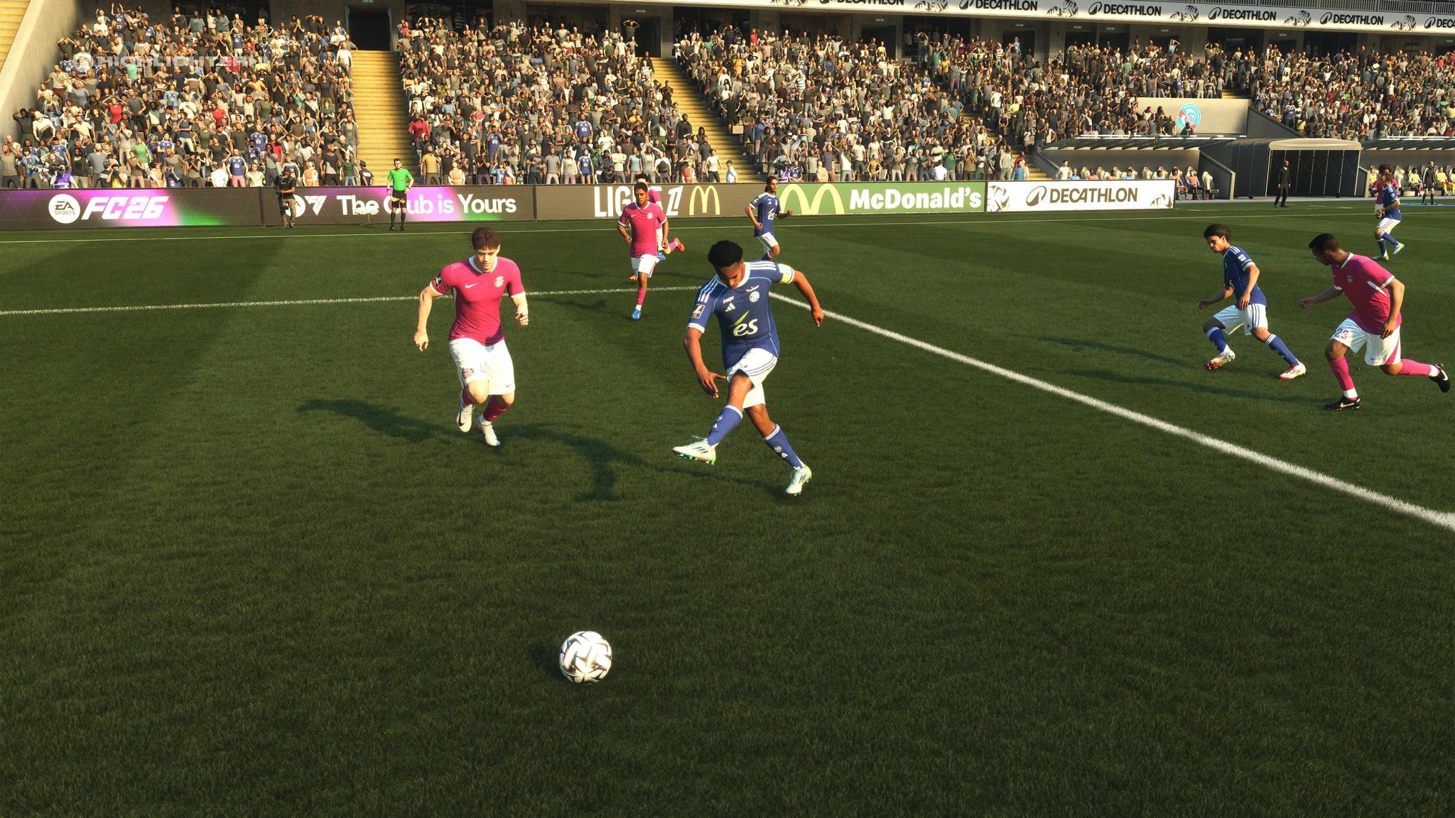 Emmanuel Emegha taking a shot in EA Sports FC 26. - 9