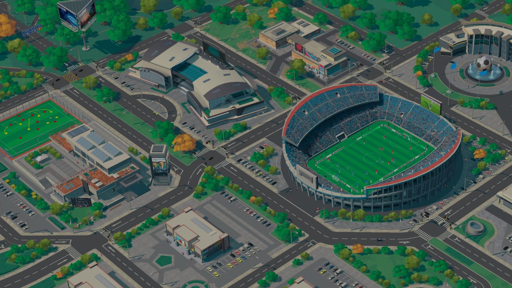 A giant football stadium in EA Sports FC Empires. - 1
