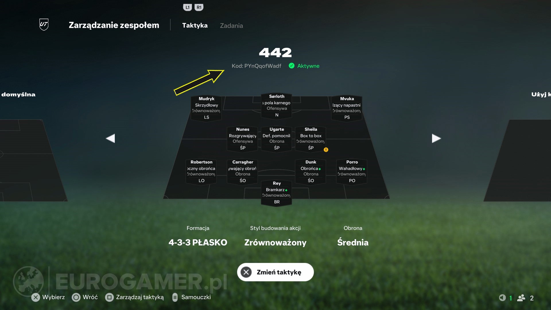 EA Sports FC 25 - kod na taktykę i formację, jak importować ustawienia ...