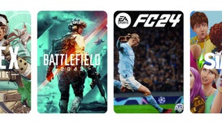 Boxart for several EA Games, including FC 24 and Battlefield 2042.