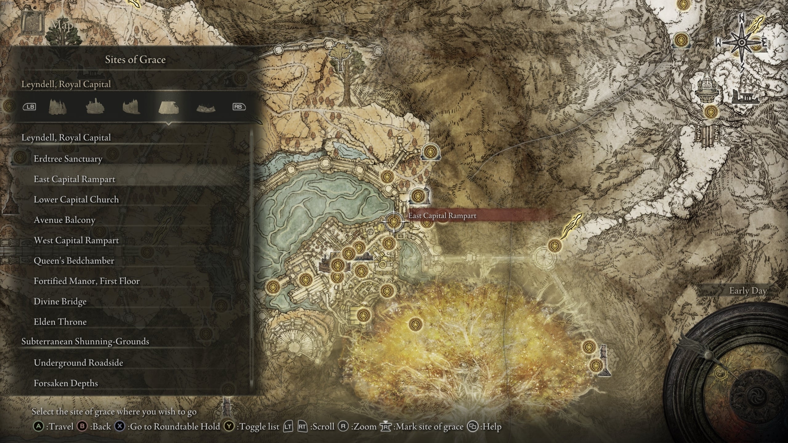 East Capital Rampart Grace in Elden Ring