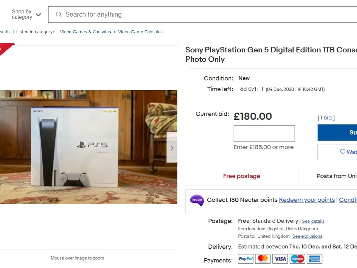 eBay issues warning to scammers selling photos of PS5s | Eurogamer.net