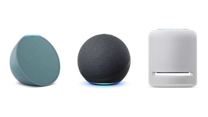 amazon echo pop, echo dot and echo studio