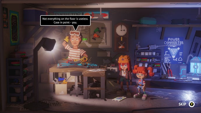 A dad talks to his kids in Echo Generation