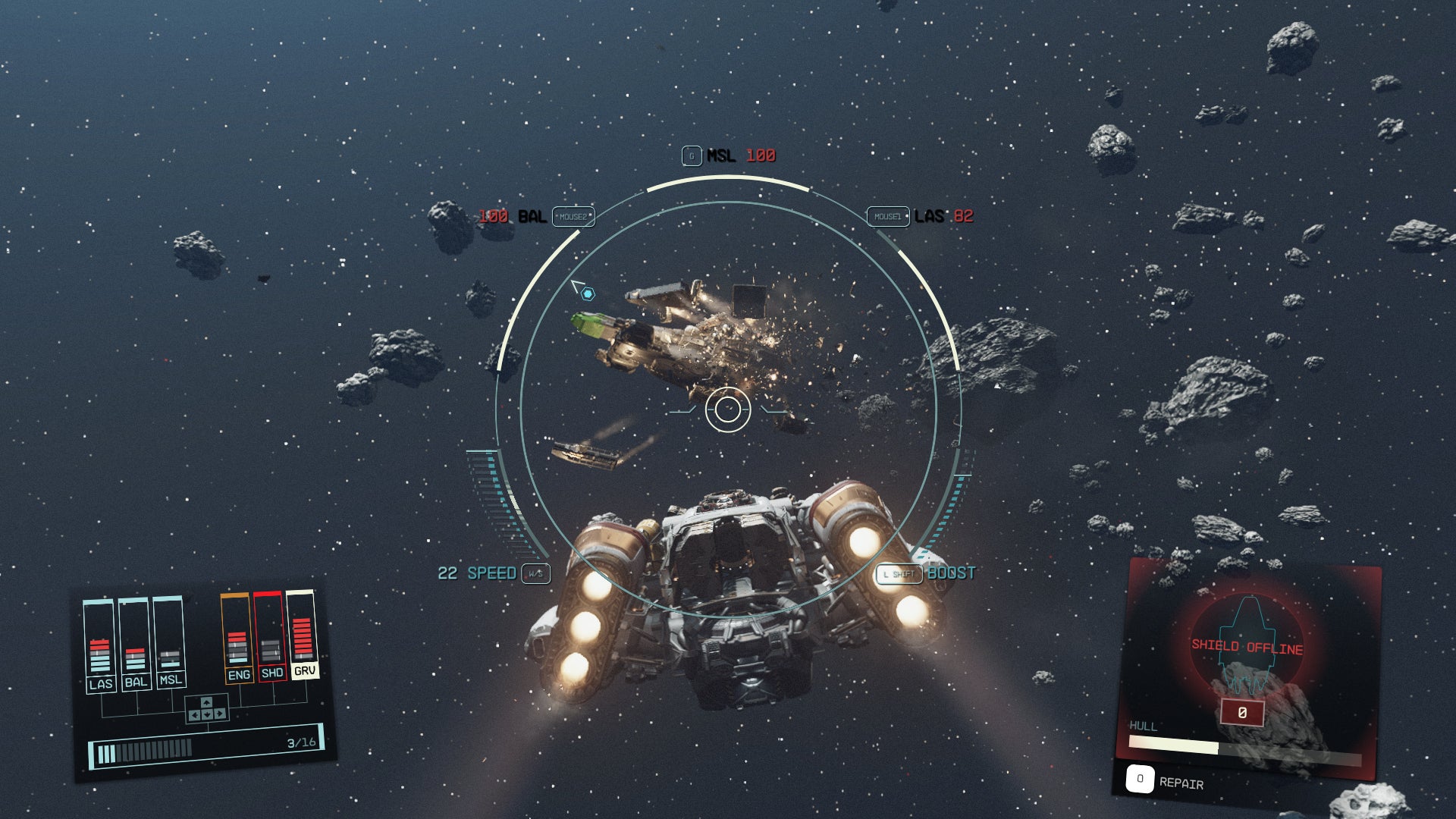 Starfield Ship Exploding The Starfield no-planets run: space pirate Mary Read is born | Rock ...