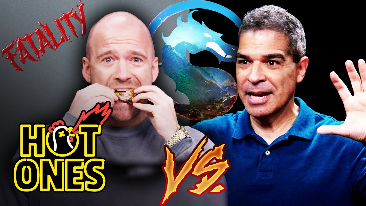 Ed Boon, criador de Mortal Kombat, dá entrevista enquanto come asas de ...