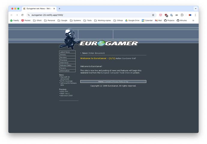 Version 1 of Eurogamer.