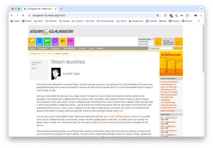 Version 3 of Eurogamer.