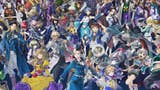 A hundred anime characters from Eiyuden Chronicles in mass collage